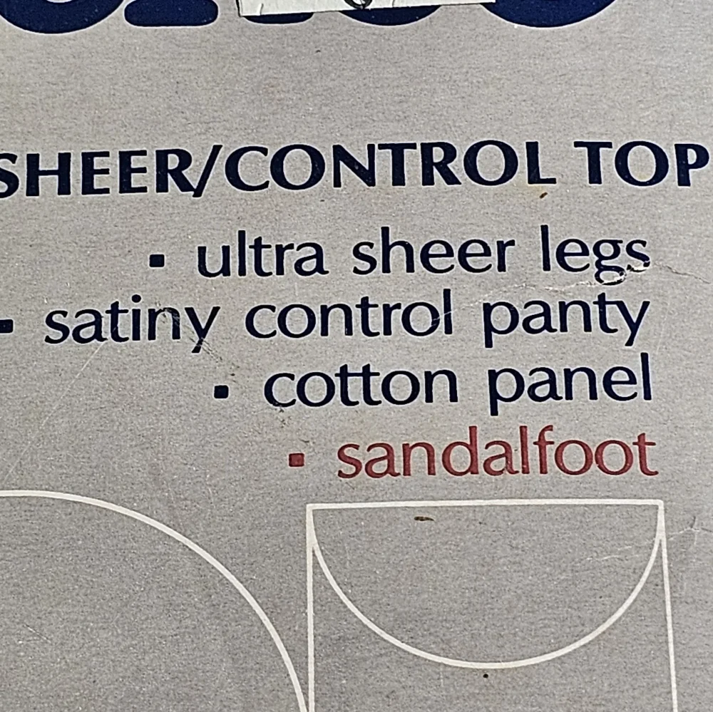 Vtg SHEER INDULGENCE Ultra‎ SHEER Pantyhose Nylons Long Gray Dove Control Top